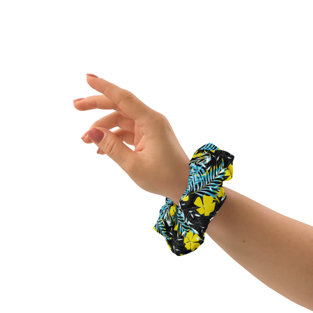 Yellow Flowers Scrunchie