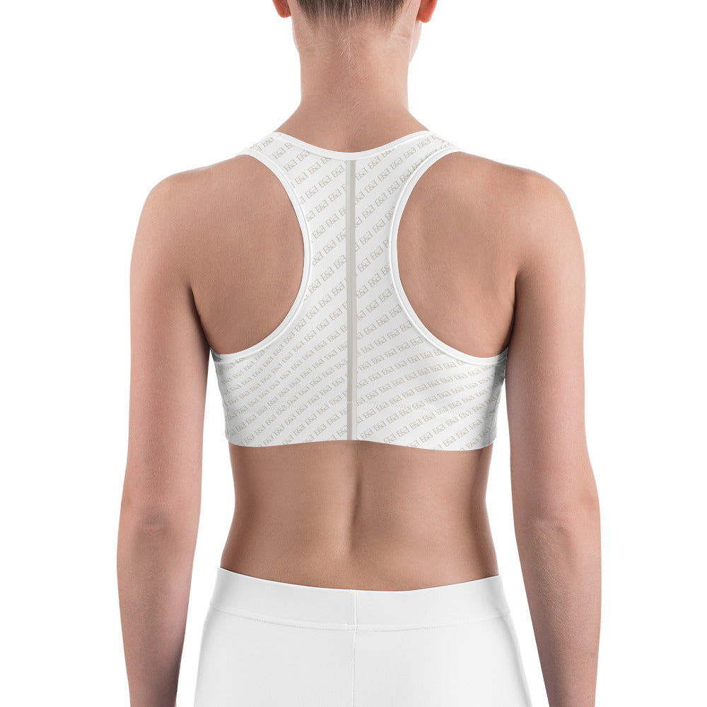 E&E Signature Collection White Sports bra