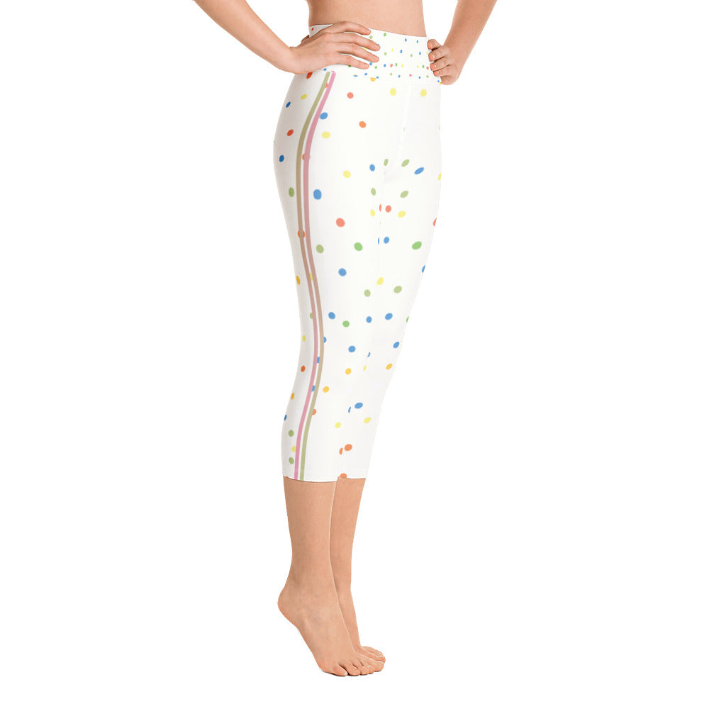Fun dots Yoga Capri Leggings