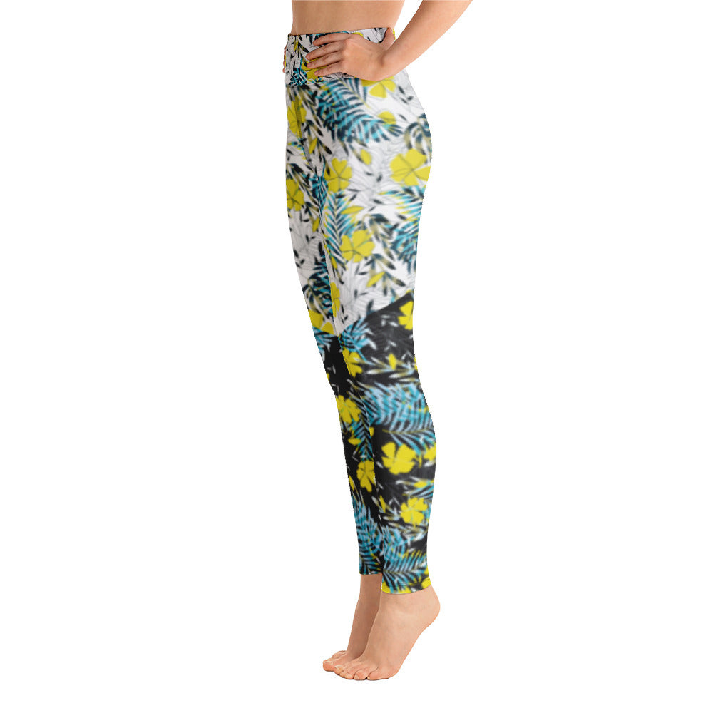 Yellow flowers Yoga Leggings