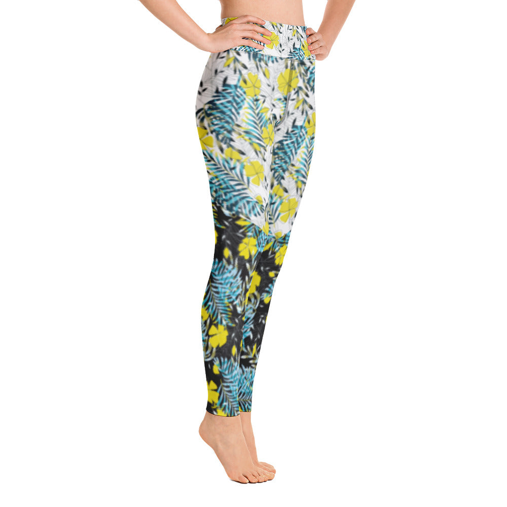 Yellow flowers Yoga Leggings