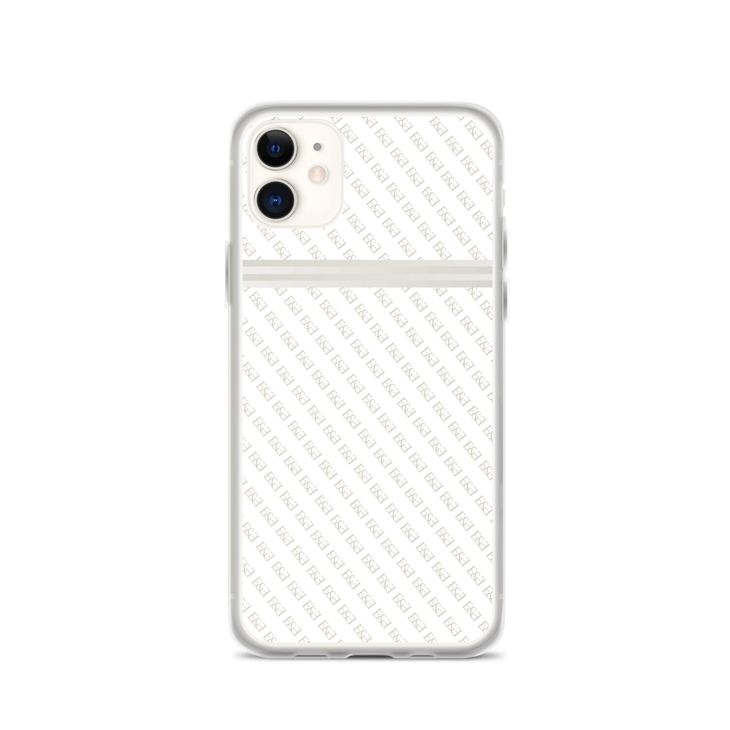 E&E Signature White iPhone Case
