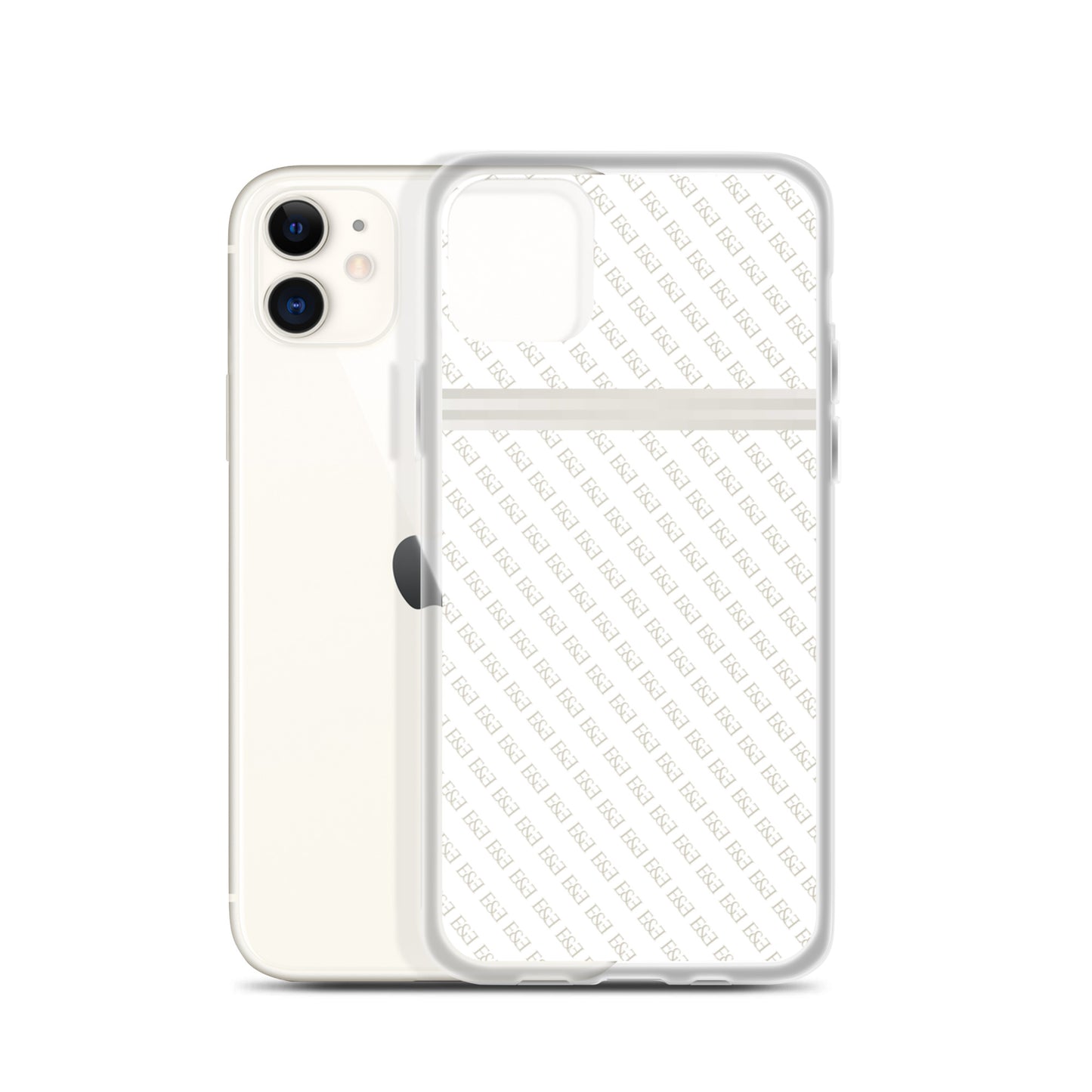E&E Signature White iPhone Case