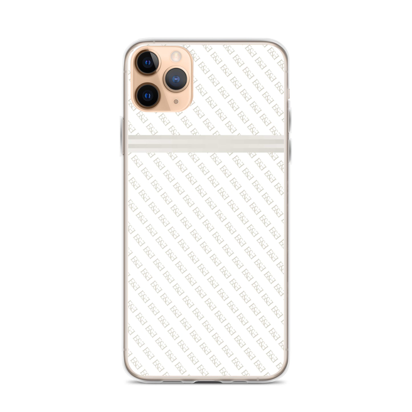 E&E Signature White iPhone Case