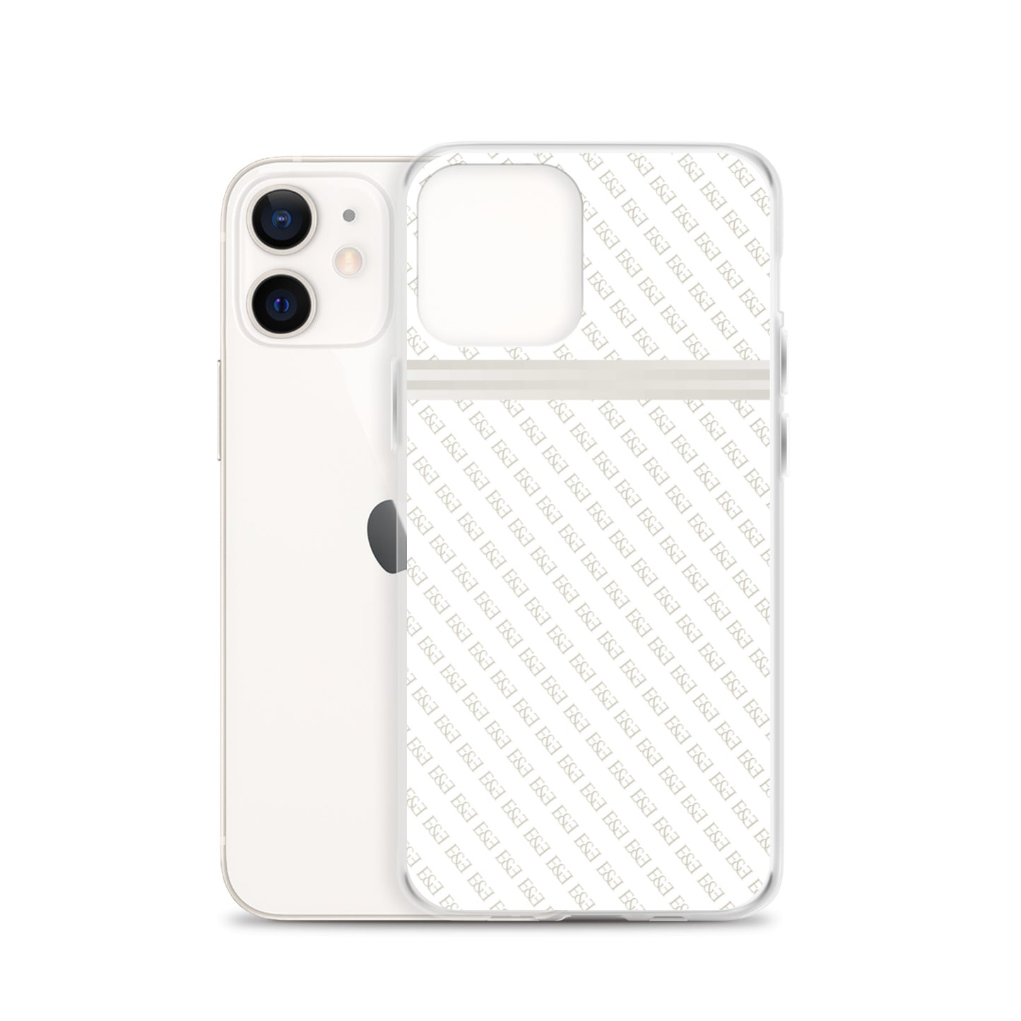 E&E Signature White iPhone Case