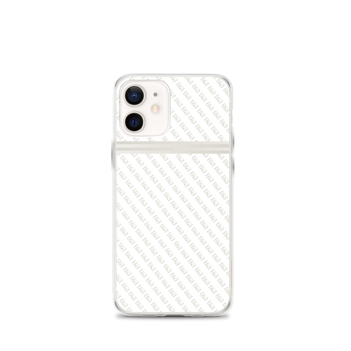E&E Signature White iPhone Case