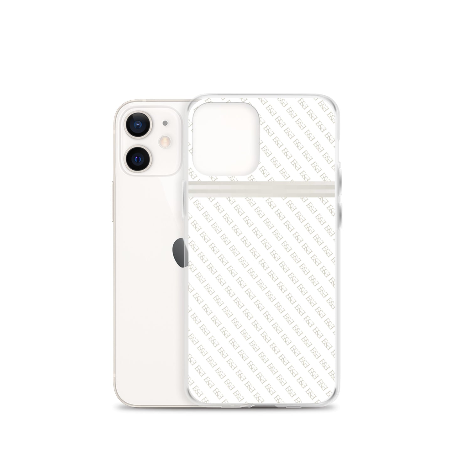 E&E Signature White iPhone Case
