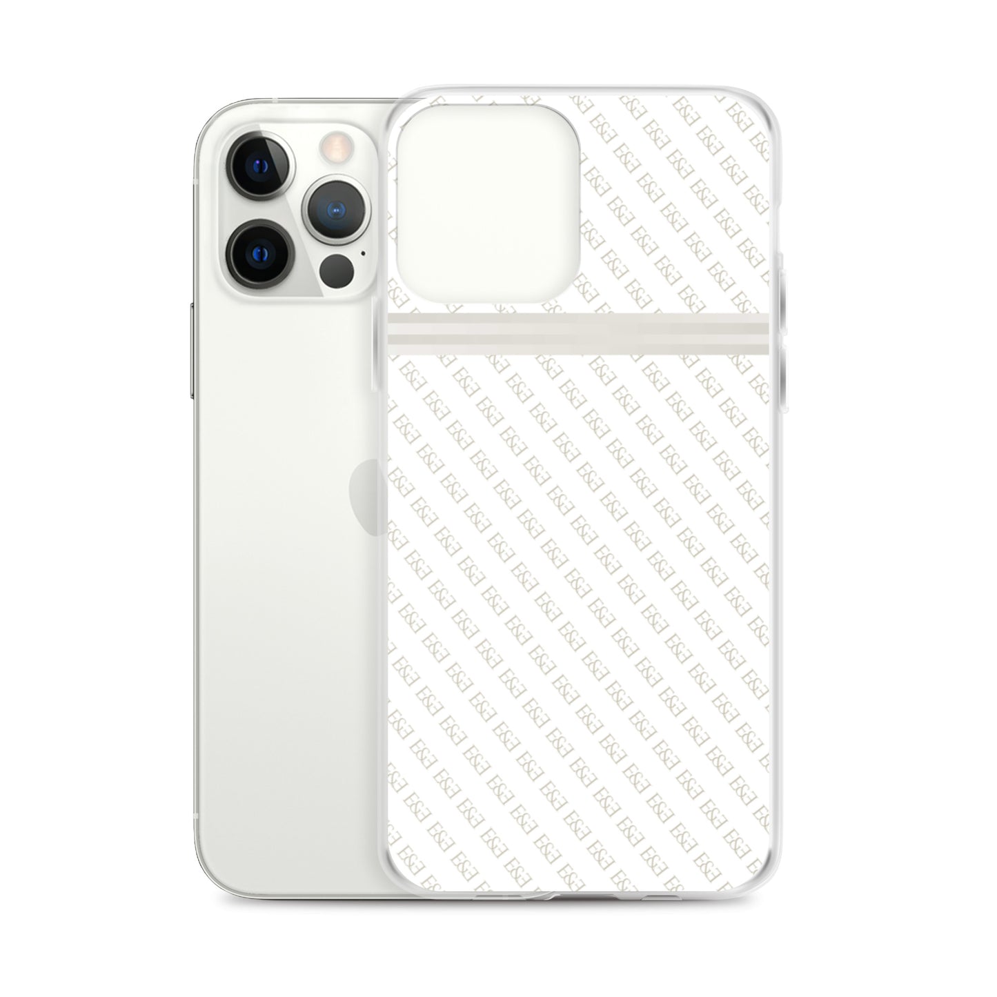 E&E Signature White iPhone Case