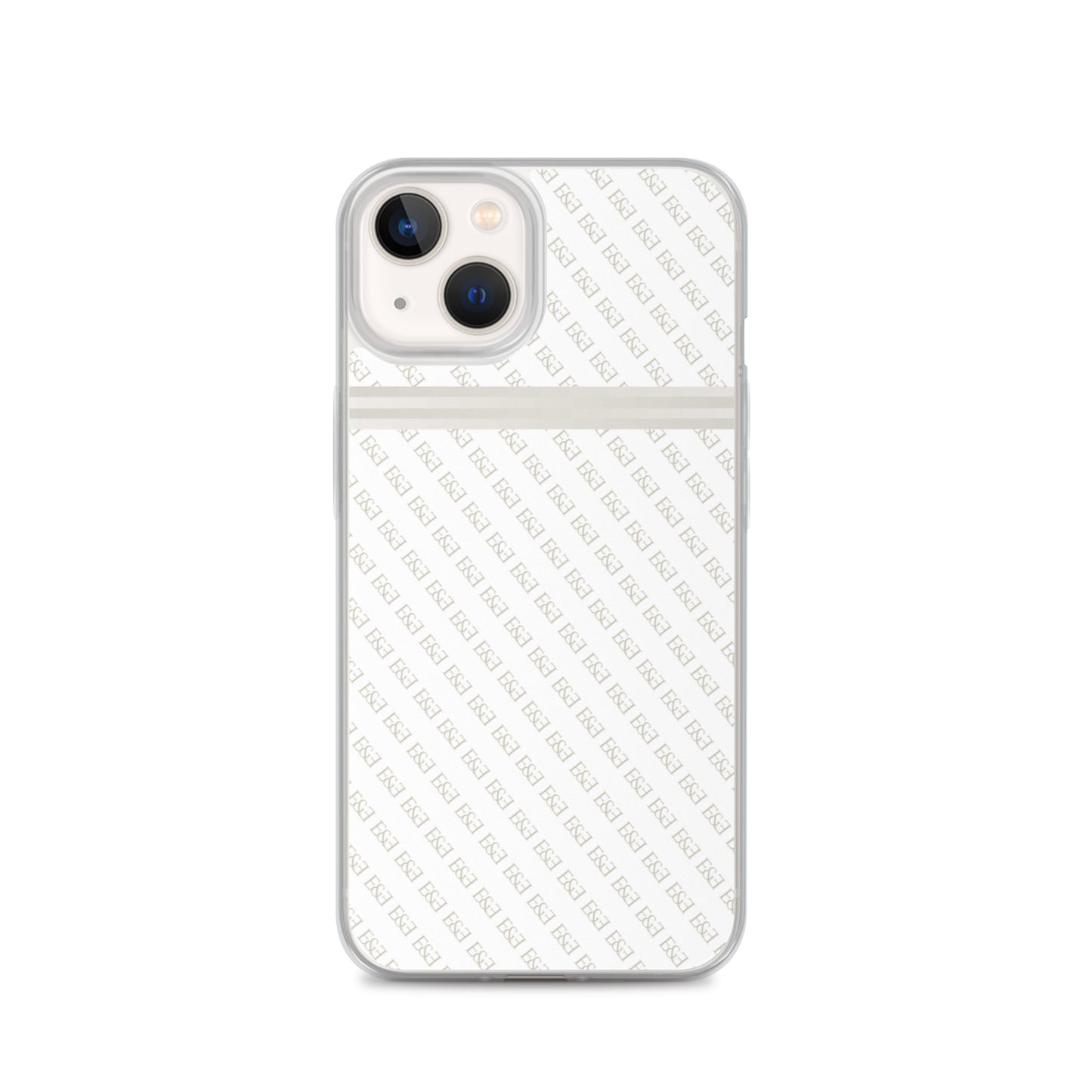 E&E Signature White iPhone Case