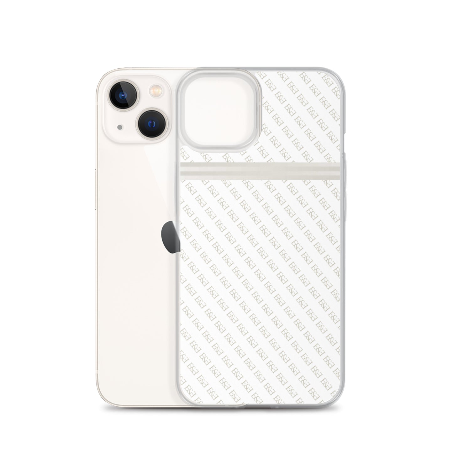 E&E Signature White iPhone Case