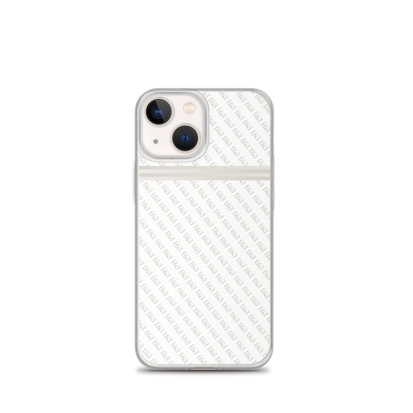 E&E Signature White iPhone Case