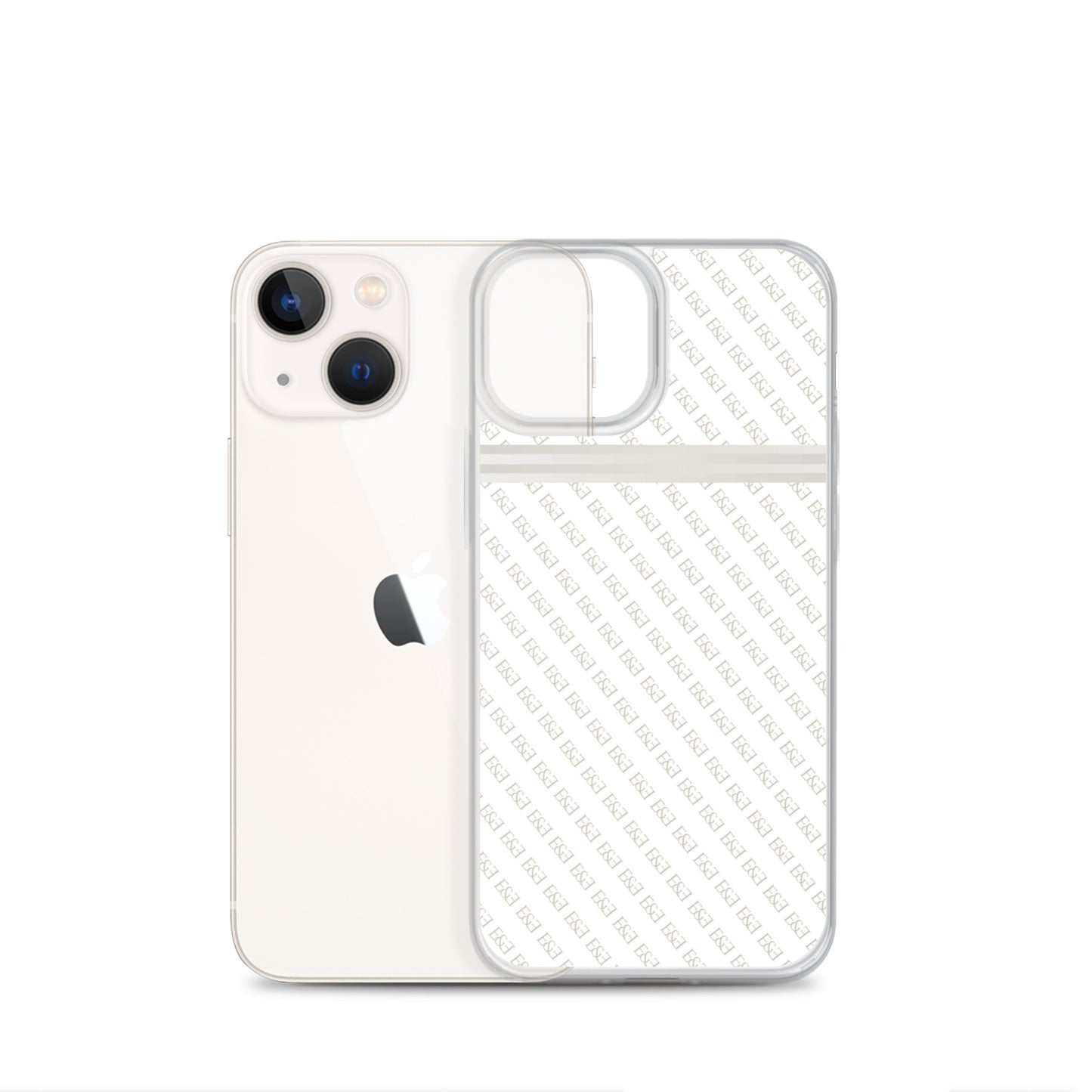 E&E Signature White iPhone Case