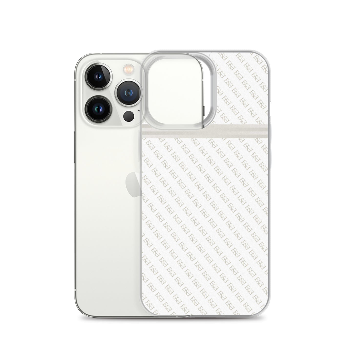 E&E Signature White iPhone Case