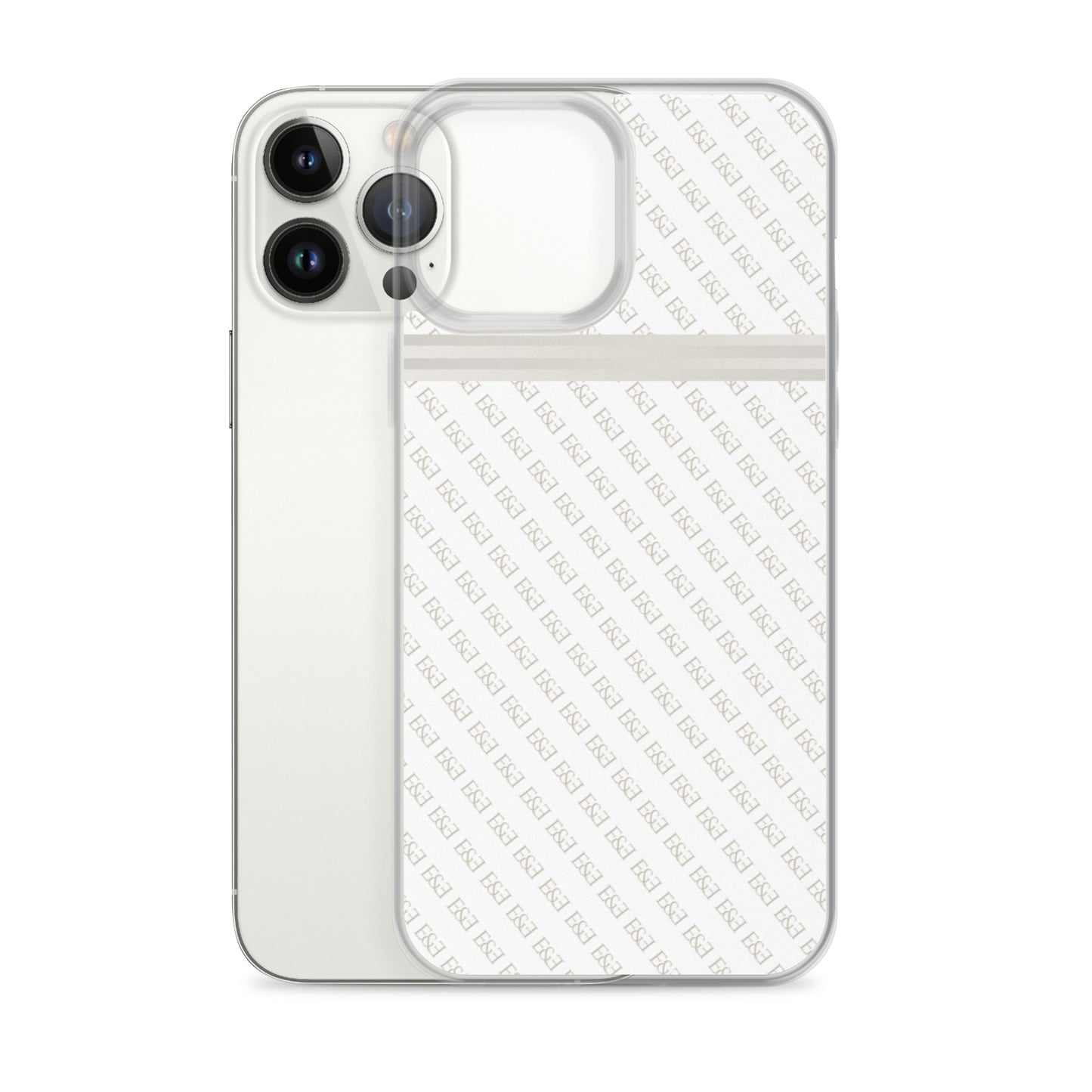 E&E Signature White iPhone Case