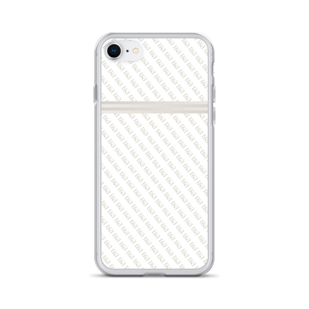 E&E Signature White iPhone Case