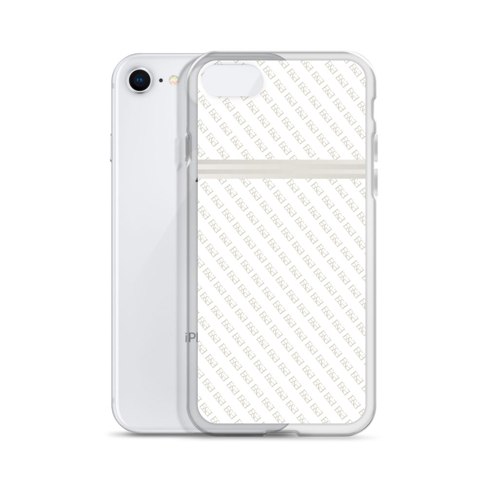 E&E Signature White iPhone Case