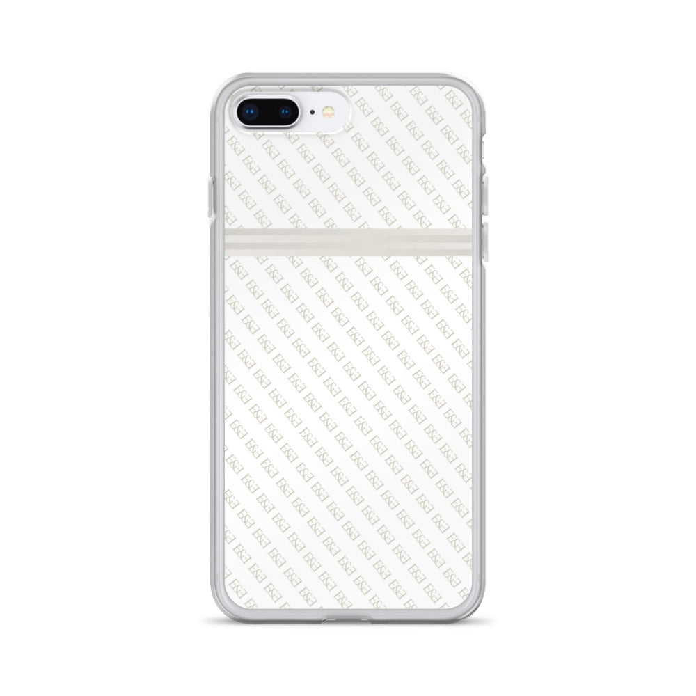 E&E Signature White iPhone Case