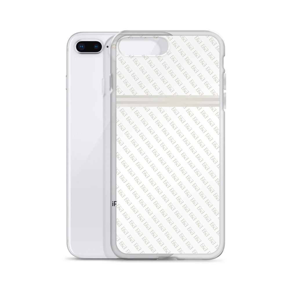 E&E Signature White iPhone Case