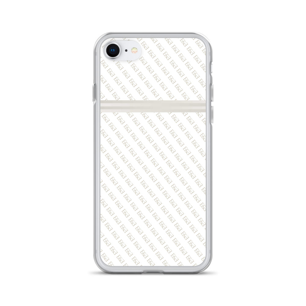 E&E Signature White iPhone Case