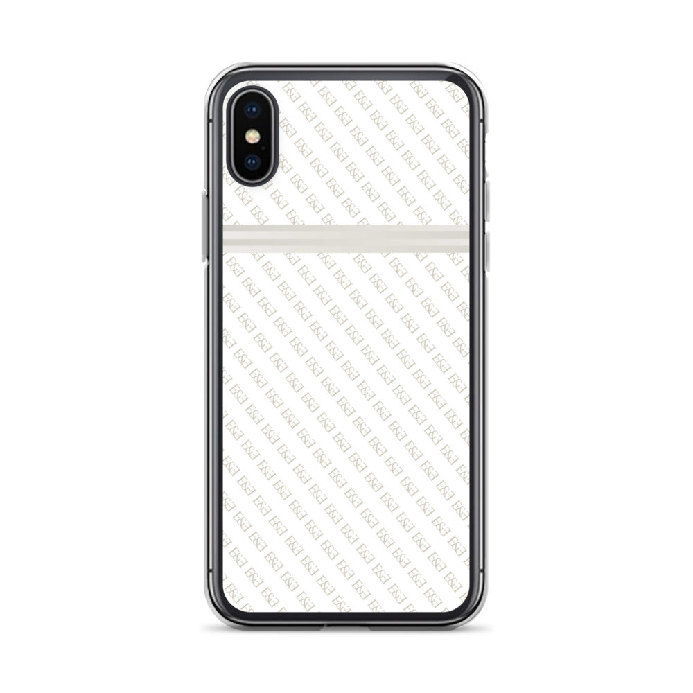 E&E Signature White iPhone Case