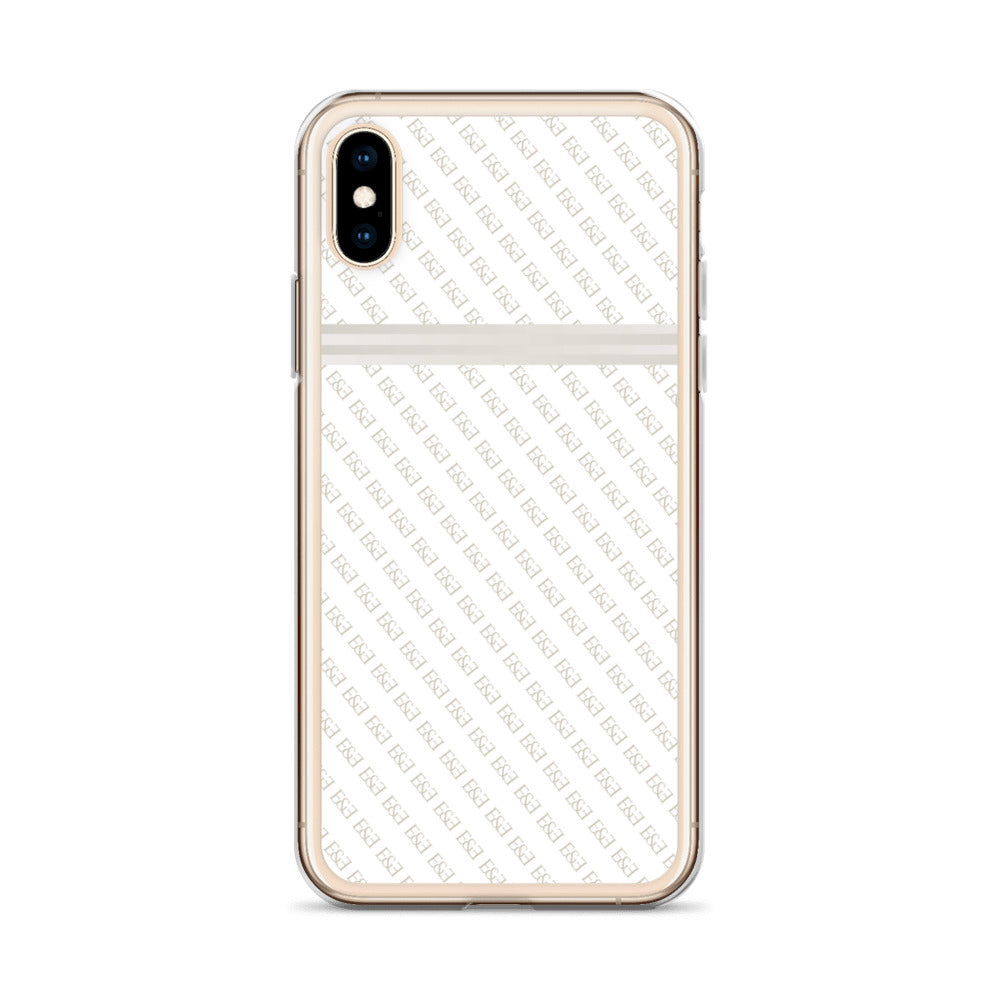 E&E Signature White iPhone Case