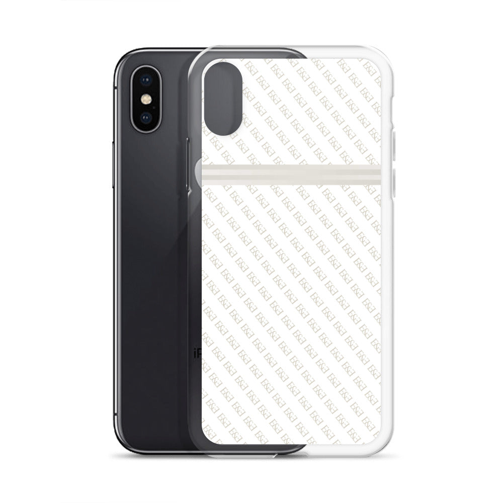 E&E Signature White iPhone Case