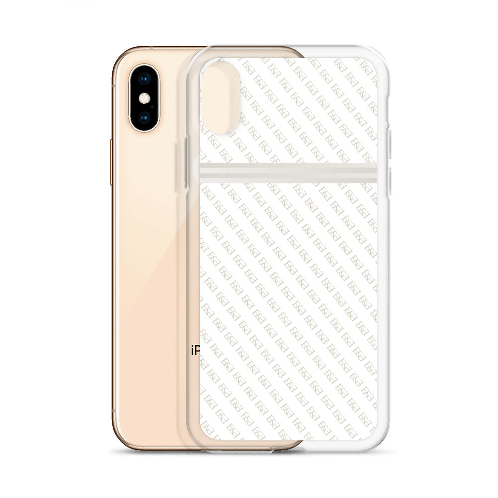 E&E Signature White iPhone Case