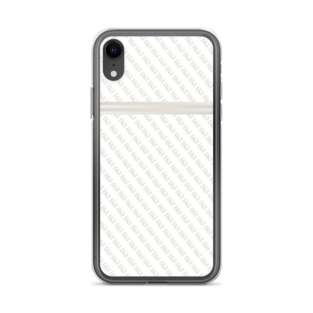 E&E Signature White iPhone Case