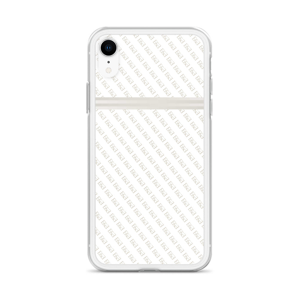 E&E Signature White iPhone Case