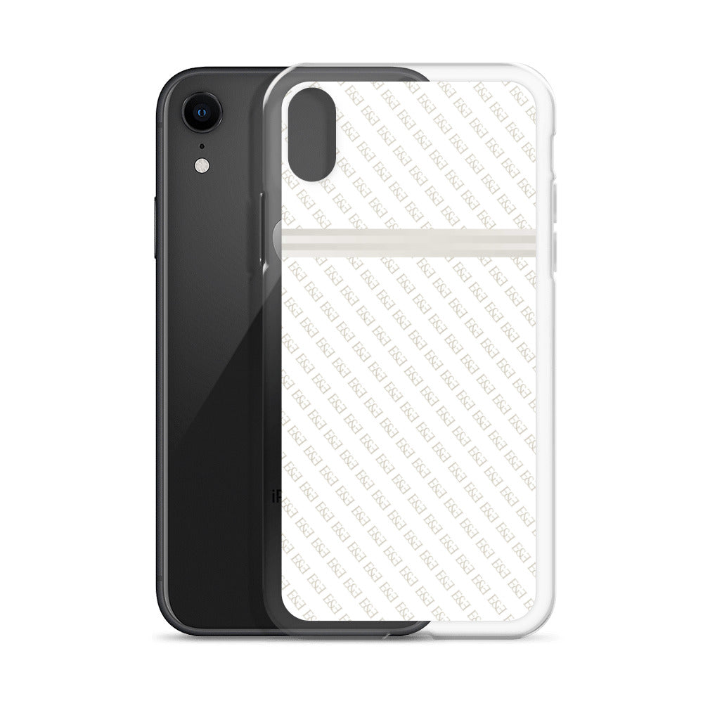 E&E Signature White iPhone Case