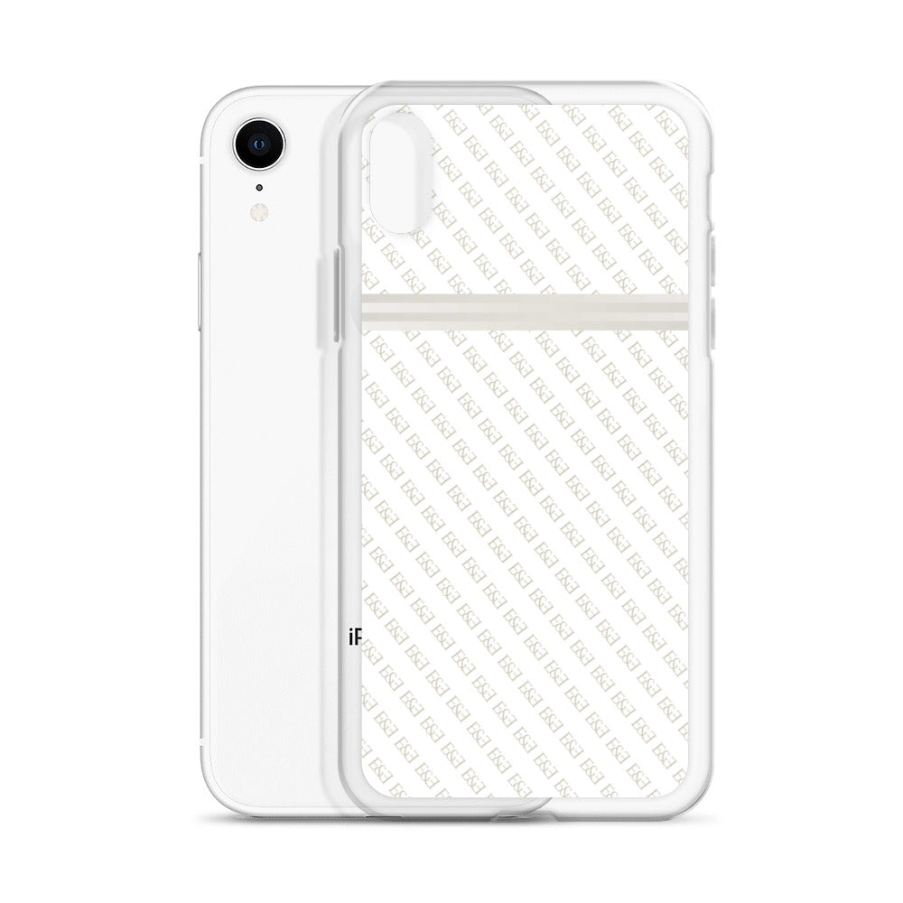 E&E Signature White iPhone Case