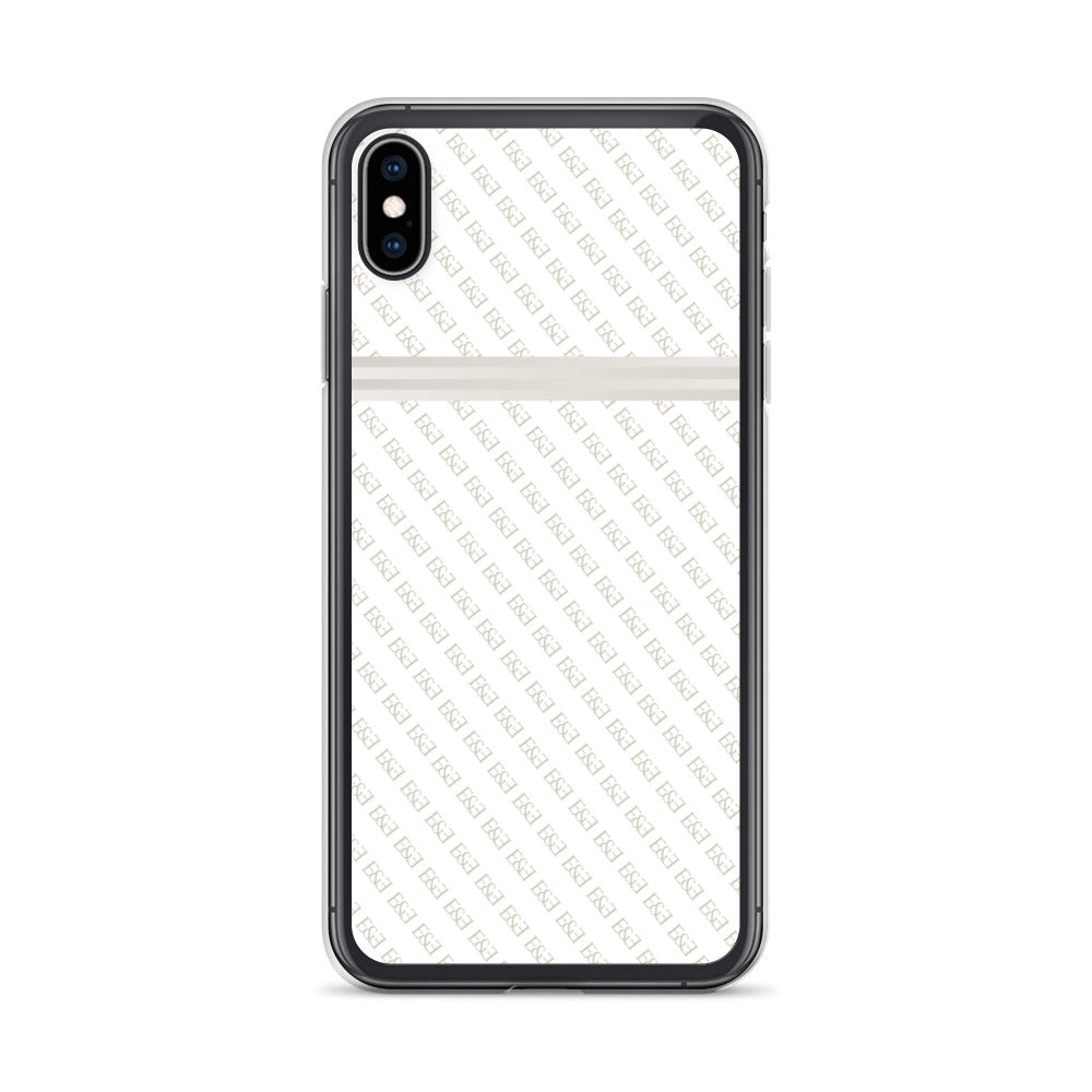 E&E Signature White iPhone Case