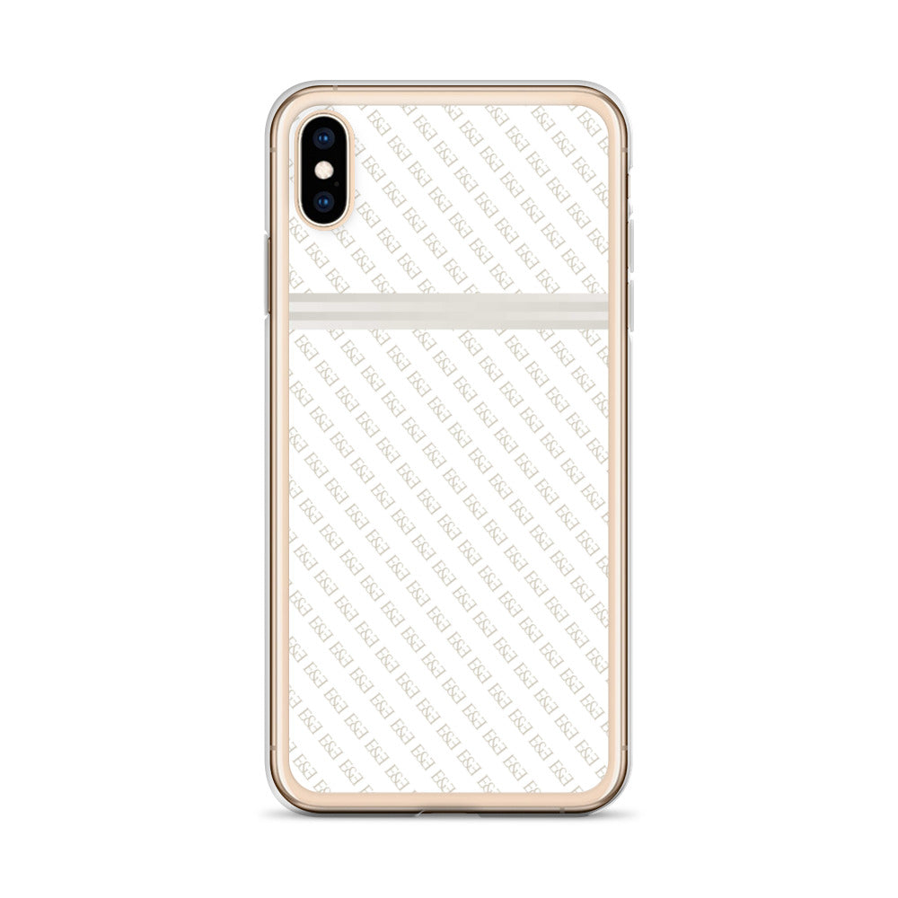 E&E Signature White iPhone Case