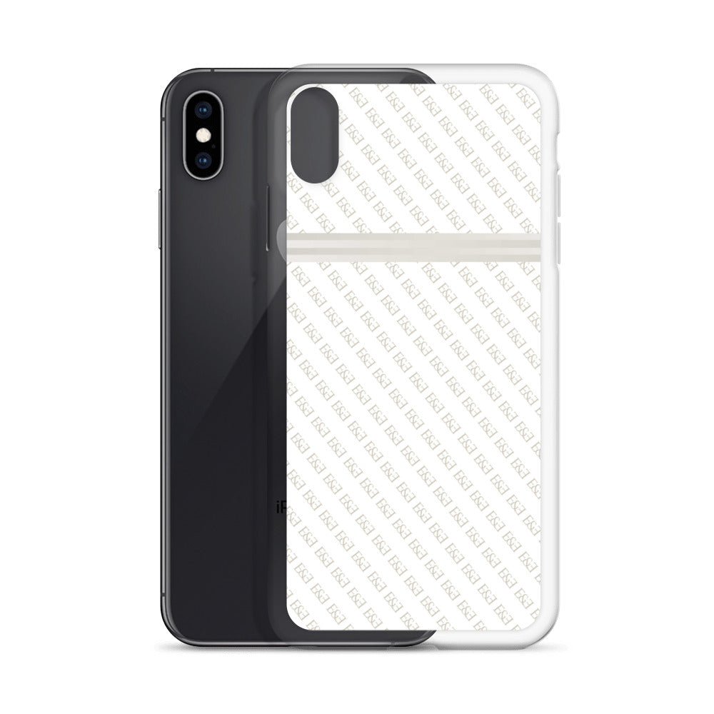 E&E Signature White iPhone Case