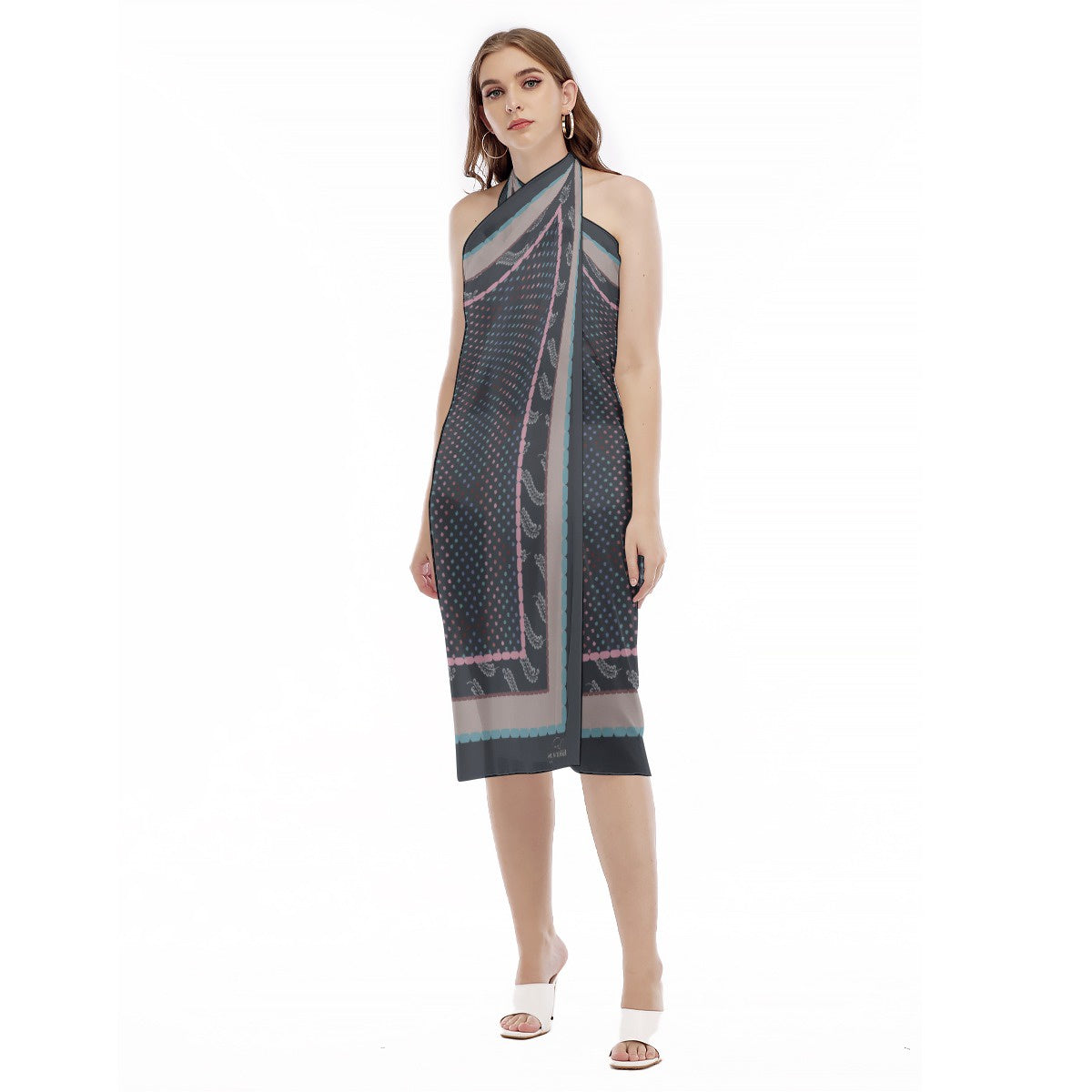 Blue and colors Beach dress Luminance