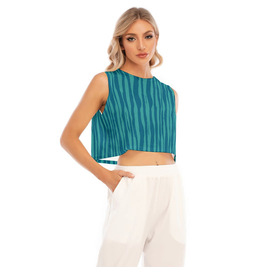 Blue Celeste Crop top Harmony. Miami Collection