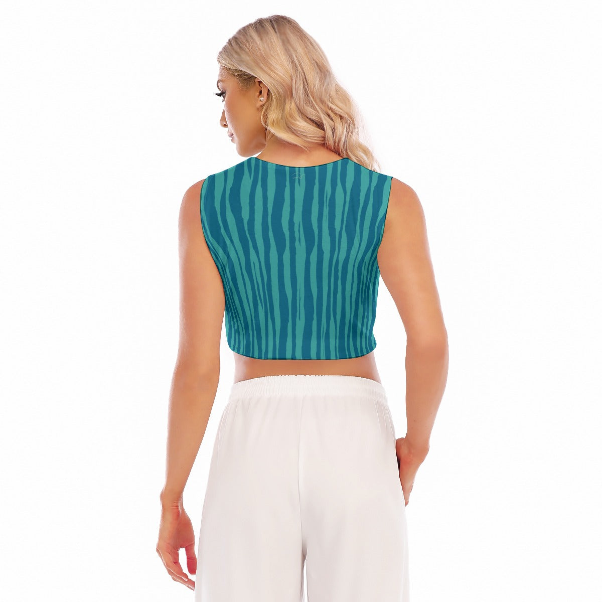 Blue Celeste Crop top Harmony. Miami Collection