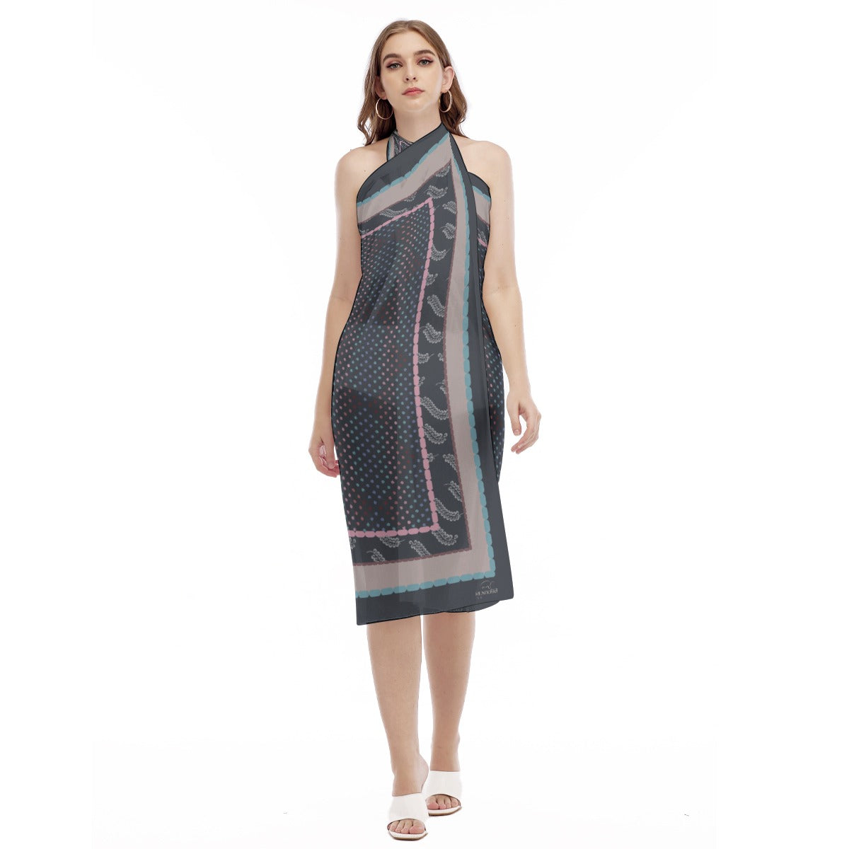 Blue and colors Beach dress Luminance