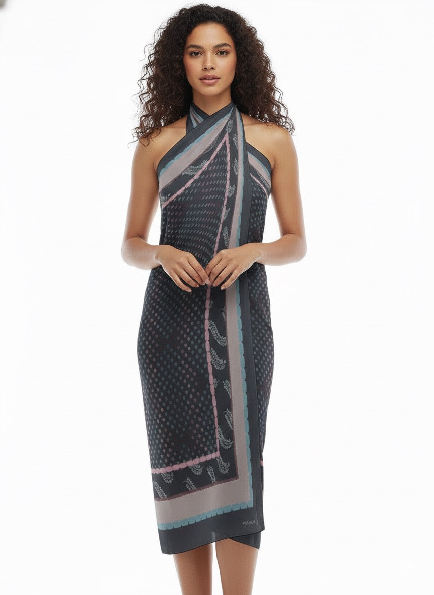 Blue and colors Beach dress Luminance