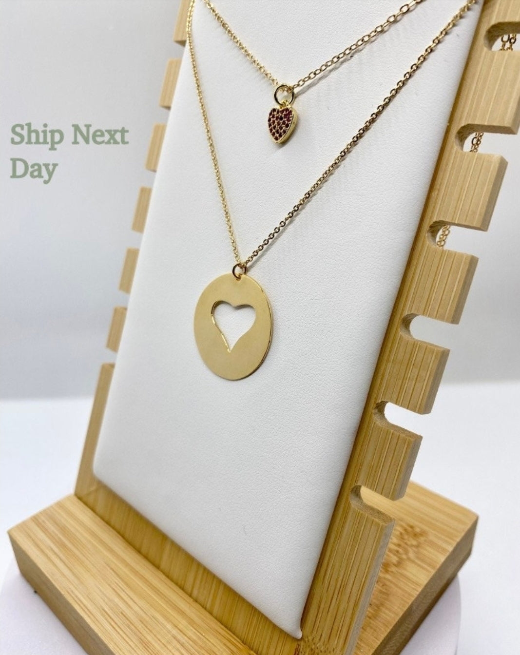 Necklace My perfect complement. Handmade Jewelry. Heart Necklace. Gold Plated. Mom’s Gift. Gift for her