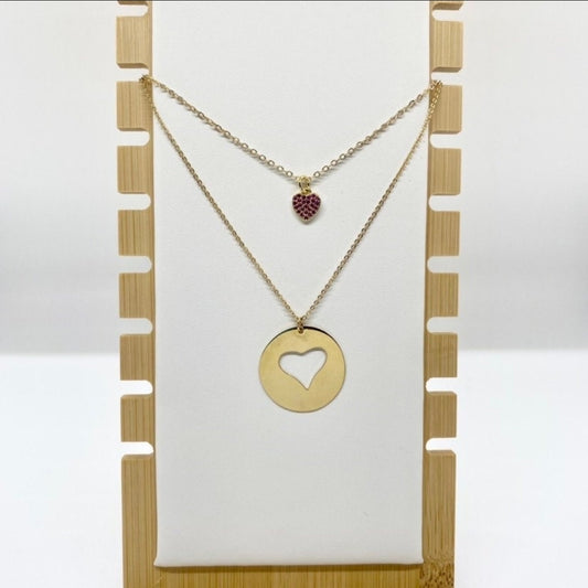 Necklace My perfect complement. Handmade Jewelry. Heart Necklace. Gold Plated. Mom’s Gift. Gift for her