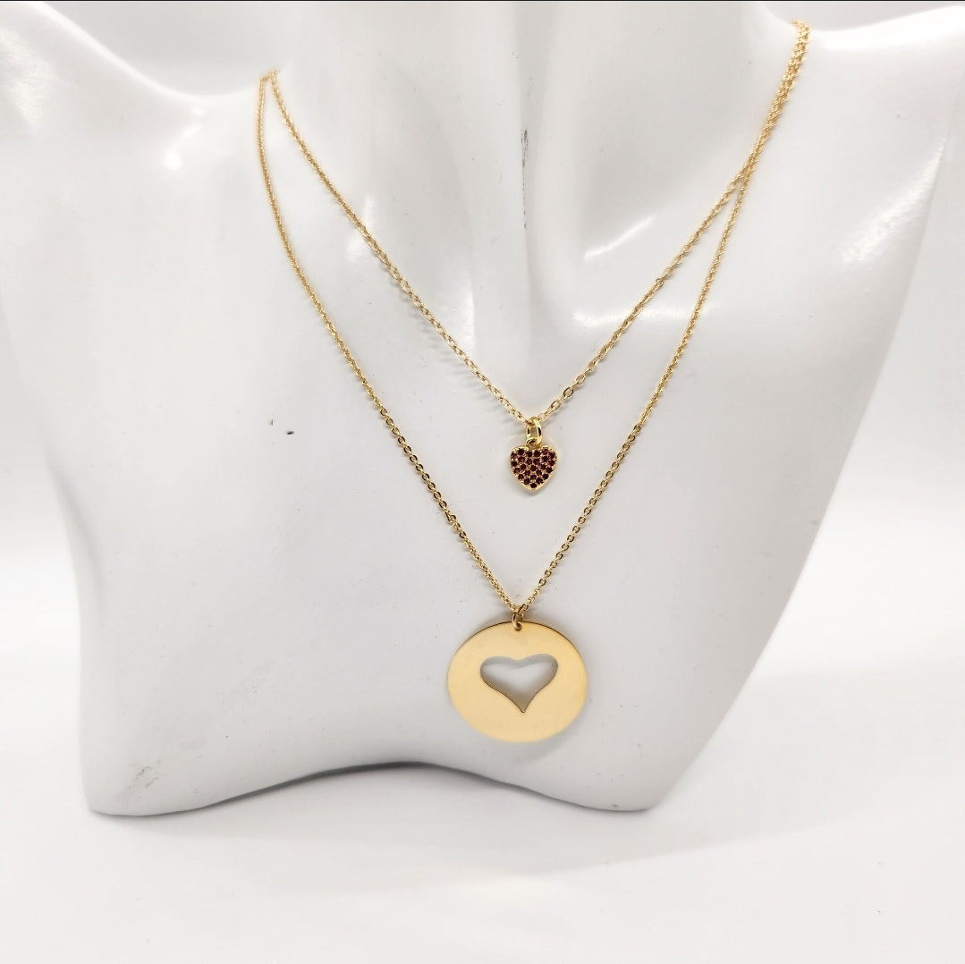 Necklace My perfect complement. Handmade Jewelry. Heart Necklace. Gold Plated. Mom’s Gift. Gift for her