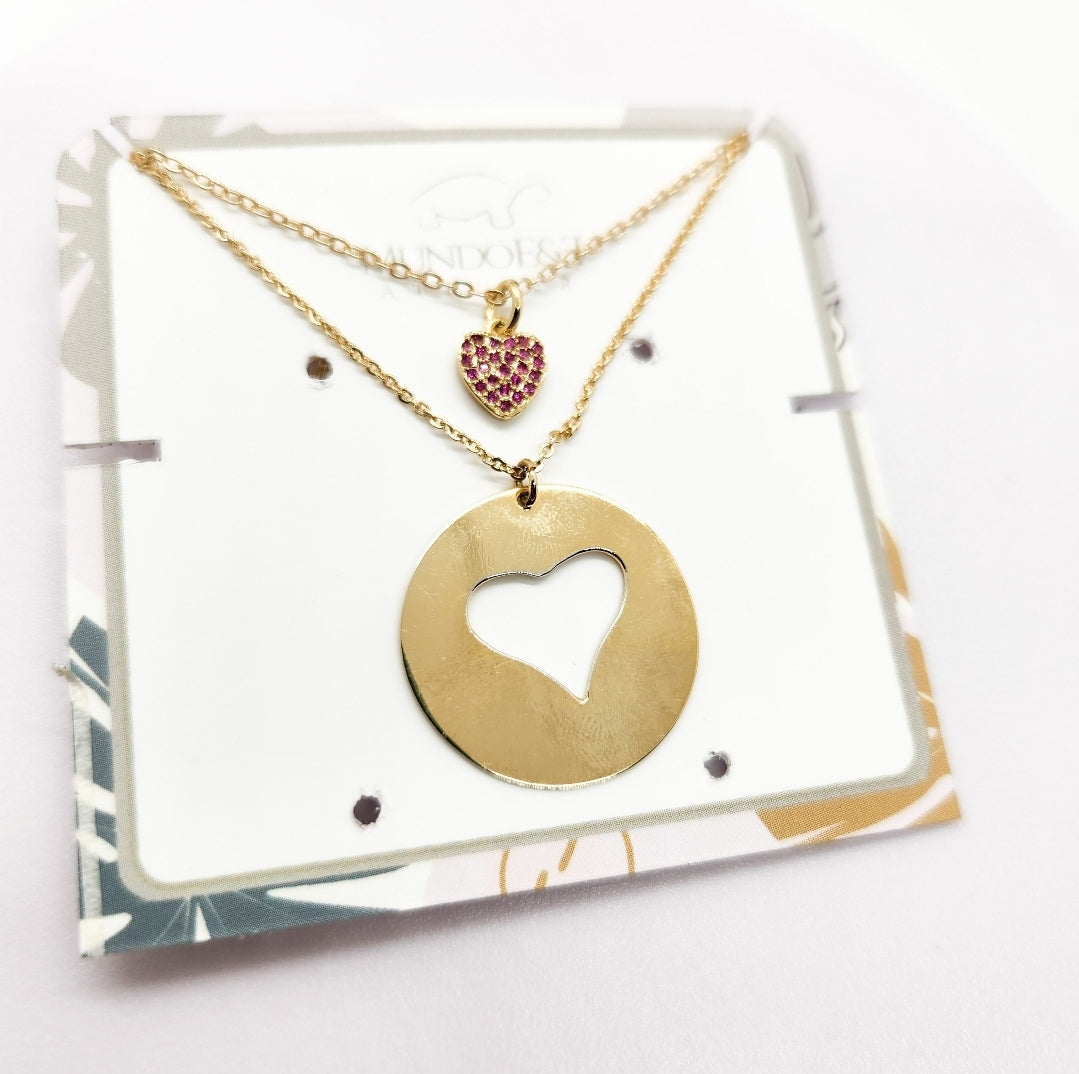 Necklace My perfect complement. Handmade Jewelry. Heart Necklace. Gold Plated. Mom’s Gift. Gift for her