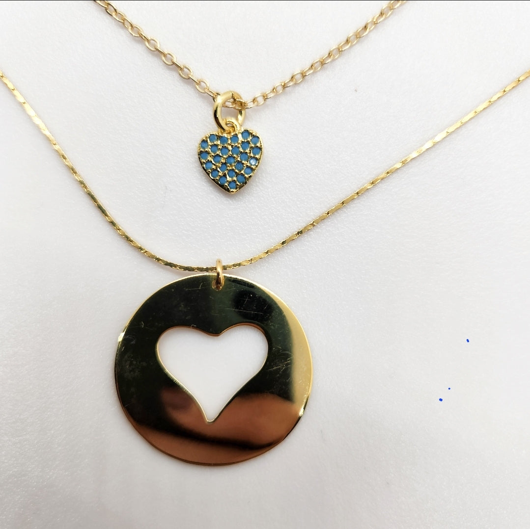 Necklace My perfect complement. Handmade Jewelry. Heart Necklace. Gold Plated. Mom’s Gift. Gift for her