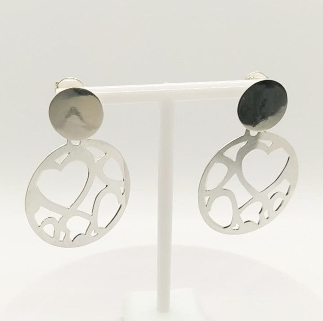 Long earring silver extraordinary design, high quality goldsmith handmade, top jewelry, gift for the loved one